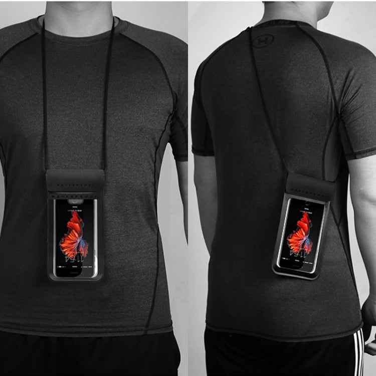 Outdoor Diving Swimming Mobile Phone Touch Screen Waterproof Bag for Below 5 Inch Mobile Phone