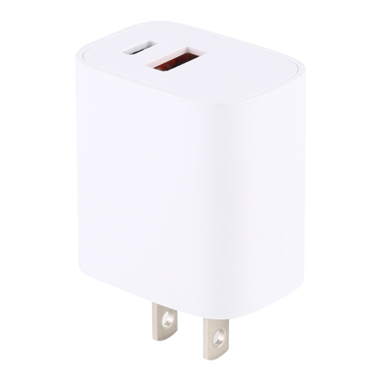 T085 20W USB + Type-C Fast Charging Travel Power Adapter, EU Plug, IP8G0711EU, IP8G0711US