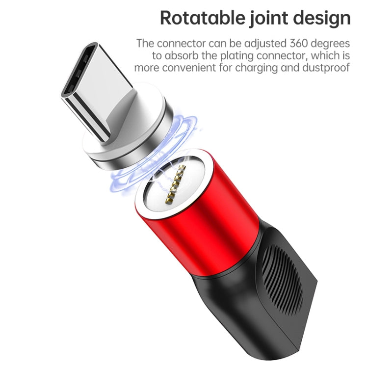 4 in 1 3A 8 Pin & USB-C / Type-C & Micro USB Zinc Alloy Magnetic Charging Head + USB-C / Type-C Magnetic Charging Adapter Set