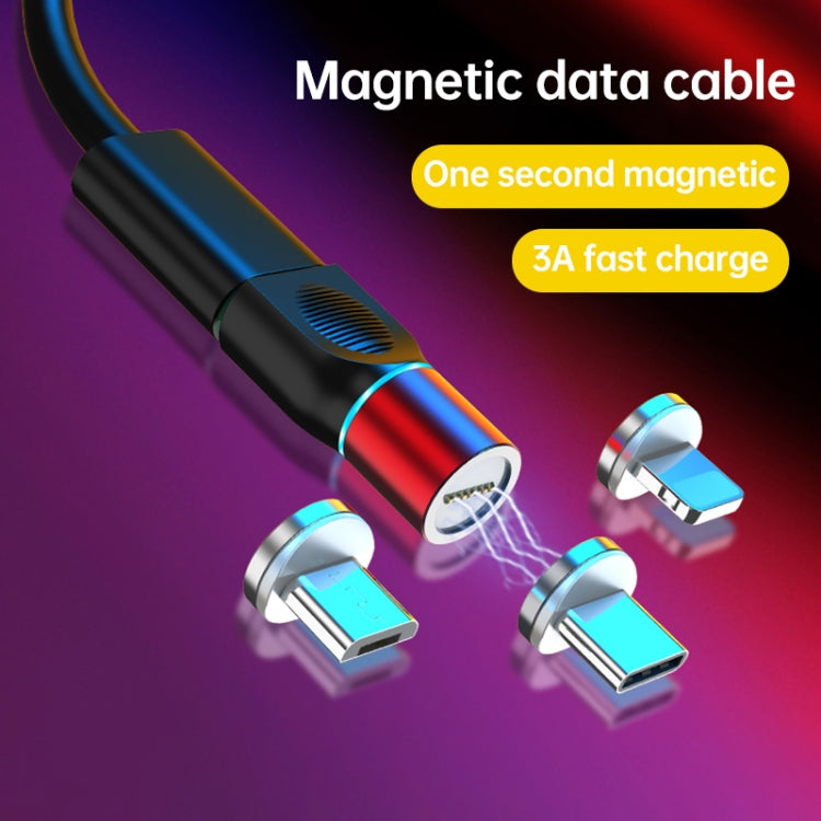 4 in 1 3A 8 Pin & USB-C / Type-C & Micro USB Zinc Alloy Magnetic Charging Head + USB-C / Type-C Magnetic Charging Adapter Set