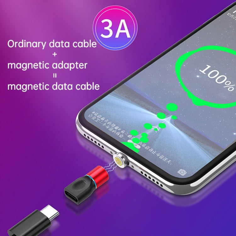 4 in 1 3A 8 Pin & USB-C / Type-C & Micro USB Zinc Alloy Magnetic Charging Head + USB-C / Type-C Magnetic Charging Adapter Set