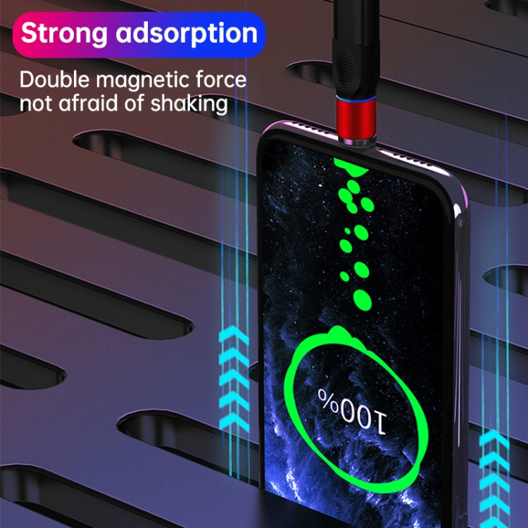 4 in 1 3A 8 Pin & USB-C / Type-C & Micro USB Zinc Alloy Magnetic Charging Head + USB-C / Type-C Magnetic Charging Adapter Set