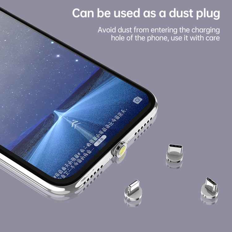 4 in 1 3A 8 Pin & USB-C / Type-C & Micro USB Zinc Alloy Magnetic Charging Head + USB-C / Type-C Magnetic Charging Adapter Set
