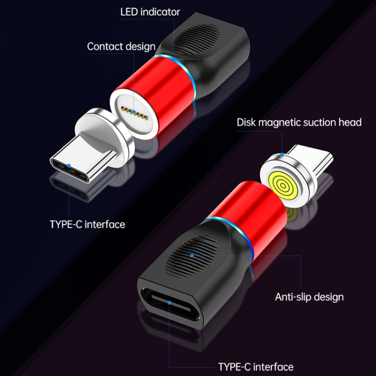4 in 1 3A 8 Pin & USB-C / Type-C & Micro USB Zinc Alloy Magnetic Charging Head + USB-C / Type-C Magnetic Charging Adapter Set