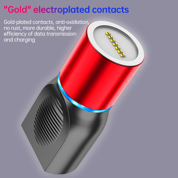 4 in 1 3A 8 Pin & USB-C / Type-C & Micro USB Zinc Alloy Magnetic Charging Head + USB-C / Type-C Magnetic Charging Adapter Set