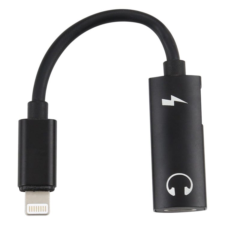 2 in 1 8 Pin Male to Dual 8 Pin Female Charging and Listening to Music Audio Earphone Adapter, Compatible with All IOS Systems