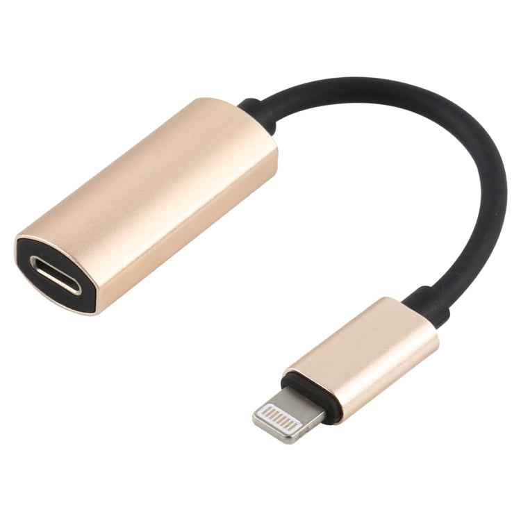 2 in 1 8 Pin Male to Dual 8 Pin Female Charging and Listening to Music Audio Earphone Adapter, Compatible with All IOS Systems