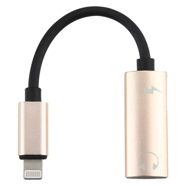 2 in 1 8 Pin Male to Dual 8 Pin Female Charging and Listening to Music Audio Earphone Adapter, Compatible with All IOS Systems