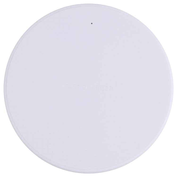 10W QI Plaid Pattern Round Plastic Wireless Charger