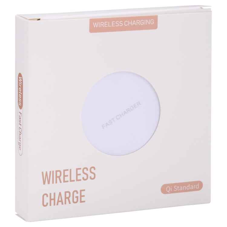 10W QI Plaid Pattern Round Metal Wireless Charger
