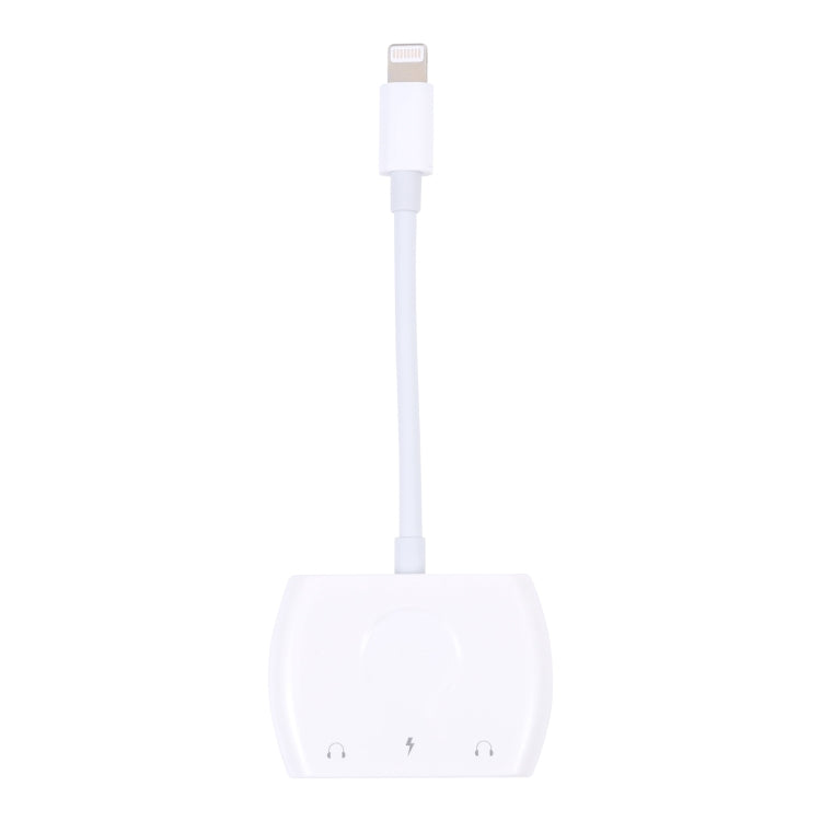 8 Pin Male to 8 Pin+ Dual 3.5mm Audio Female Headphone Adapter Adapter