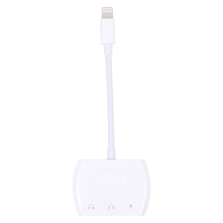 8 Pin Male to Dual 8 Pin+ 3.5mm Audio Female Headphone Adapter Adapter