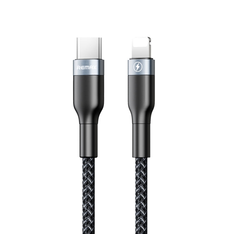 Câble de données de charge rapide REMAX RC-009i 1 m 2,22 A USB-C / Type-C vers 8 broches 20 W PD, Type-C vers 8 broches 20 W