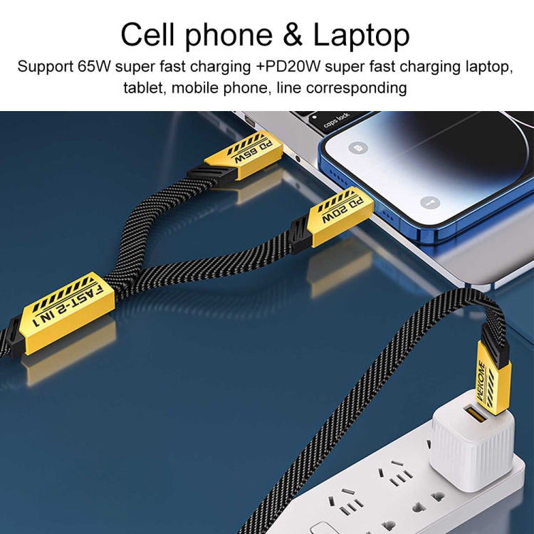 WK WDC-192 Mech Series 100W USB-C/Type-C to USB-C/Type-C Fast Charge Data Cable, Length: 1m, USB-C/Type-C to USB-C/Type-C