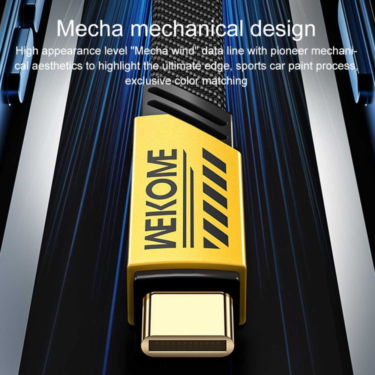 WK WDC-190a Mech Series 6A USB to USB-C/Type-C Fast Charge Data Cable, Length: 1m