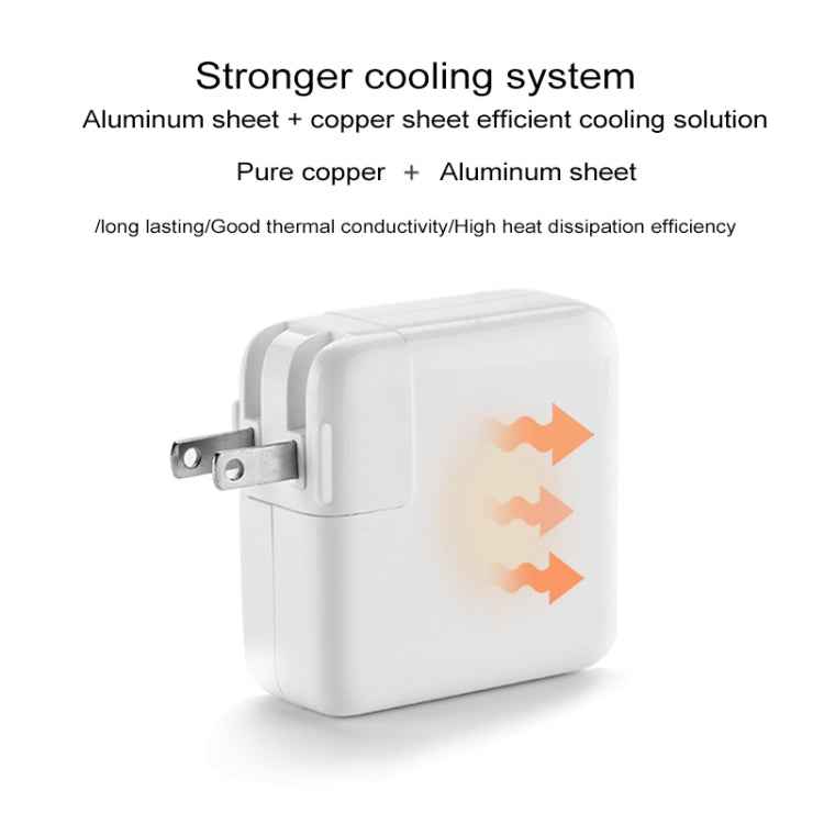 87W Type-C Power Adapter Portable Charger with 1.8m Type-C Charging Cable, AU Plug