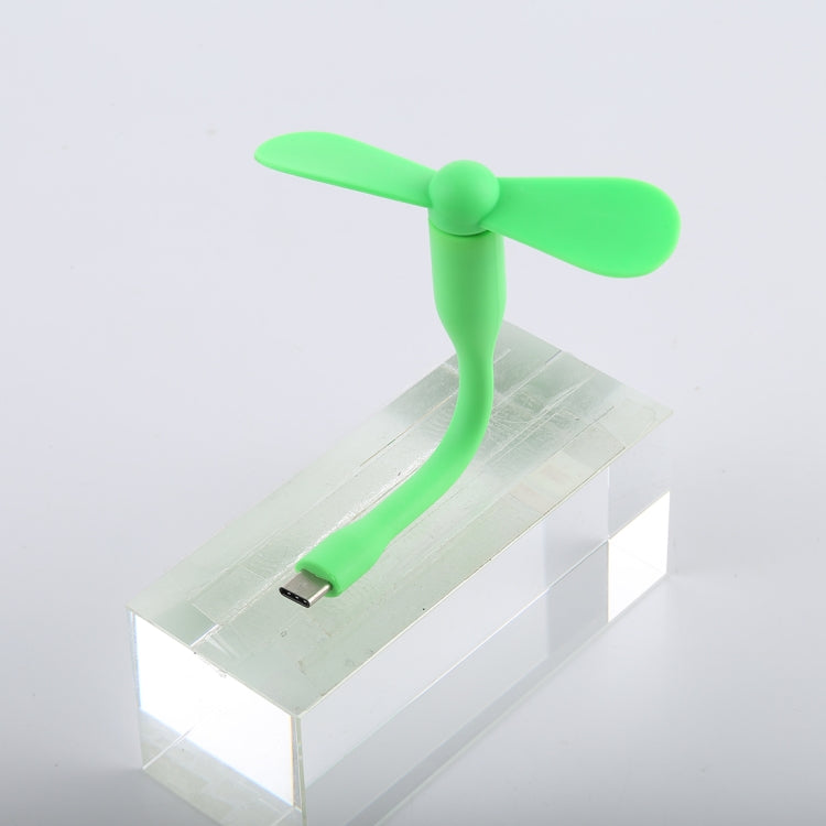 USB-C / Type-C Bendable Mini Strong Wind Long Handle Small Fan