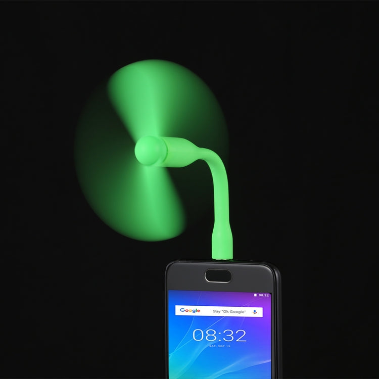 USB-C / Type-C Bendable Mini Strong Wind Long Handle Small Fan