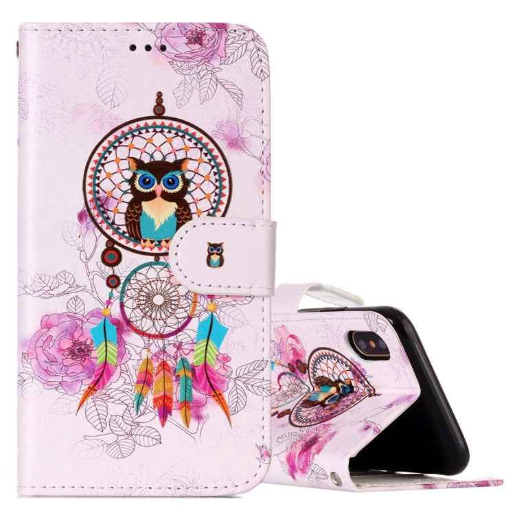 For iPhone X / XS Pattern Horizontal Flip Leather Case with Holder & Card Slots & Wallet & Photo Frame