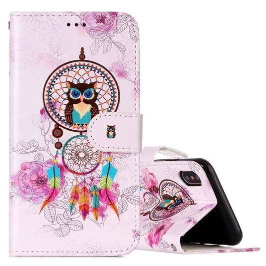 For iPhone X / XS Pattern Horizontal Flip Leather Case with Holder & Card Slots & Wallet & Photo Frame