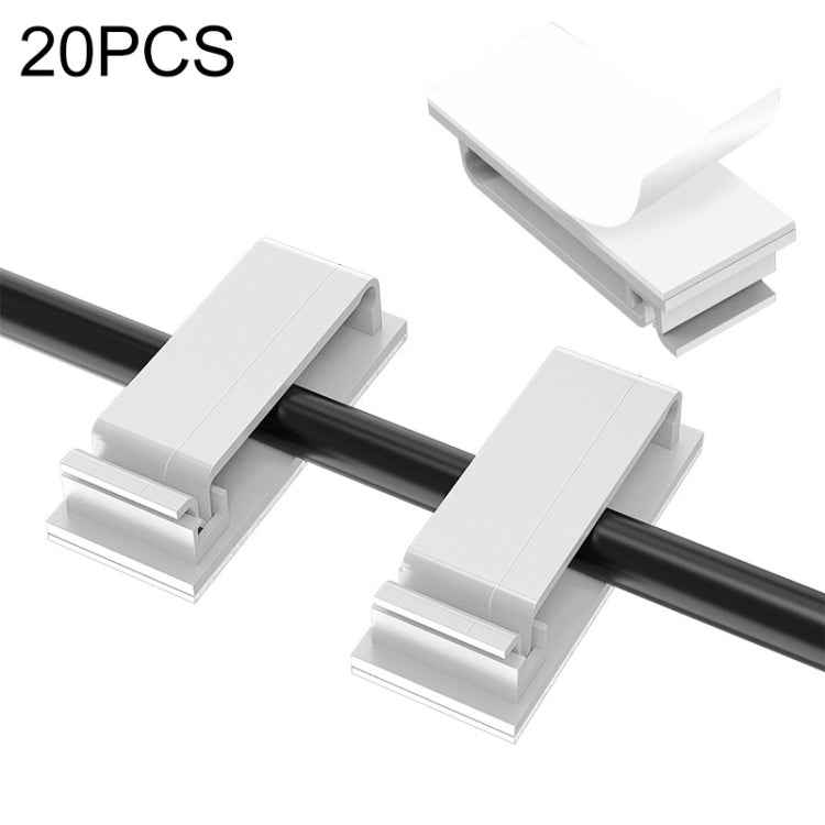 HG2613 20 PCS Desktop Data Cable Organizer Fixing Clip