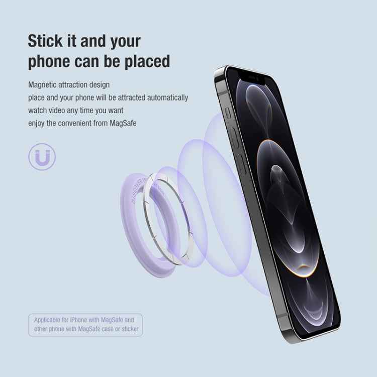 2 PCS NILLKIN Portable PU Leather Magnetic Ring Sticker