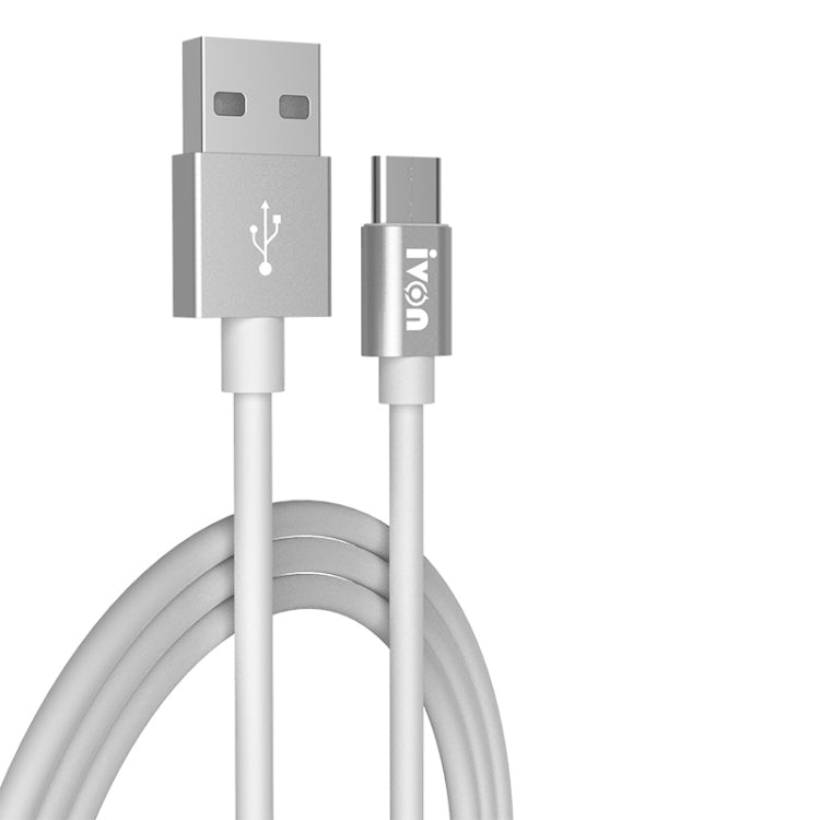 IVON CA73 2.4A Type-C / USB-C Fast Charging Data Cable, Length: 2m
