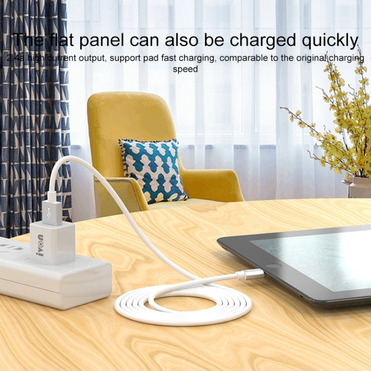 IVON CA73 2.4A Type-C / USB-C Fast Charging Data Cable, Length: 2m