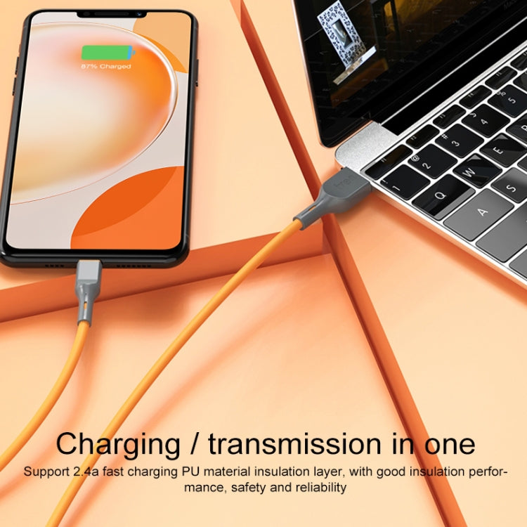 IVON CA78 2.4A Type-C / USB-C Fast Charging Data Cable, Length: 1m