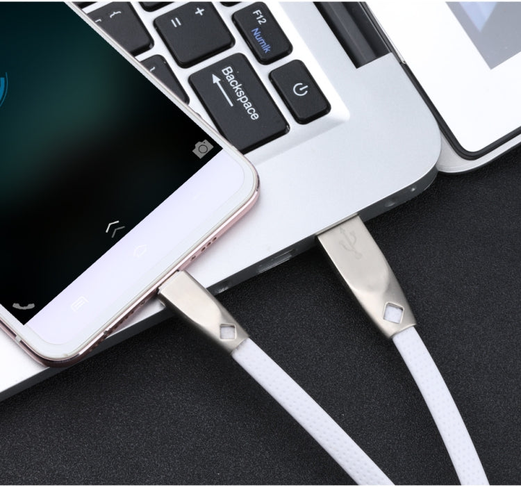 AWEI CL-96 USB to Micro USB Portable TPE + Aluminum Alloy Data Cable, 2A, Length: 1m