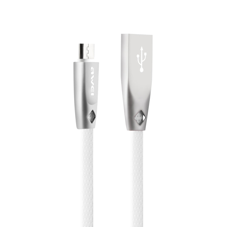 AWEI CL-96 USB to Micro USB Portable TPE + Aluminum Alloy Data Cable, 2A, Length: 1m