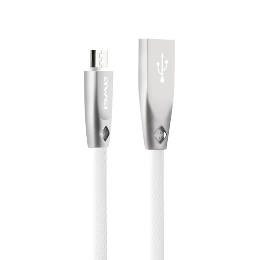 AWEI CL-96 USB to Micro USB Portable TPE + Aluminum Alloy Data Cable, 2A, Length: 1m