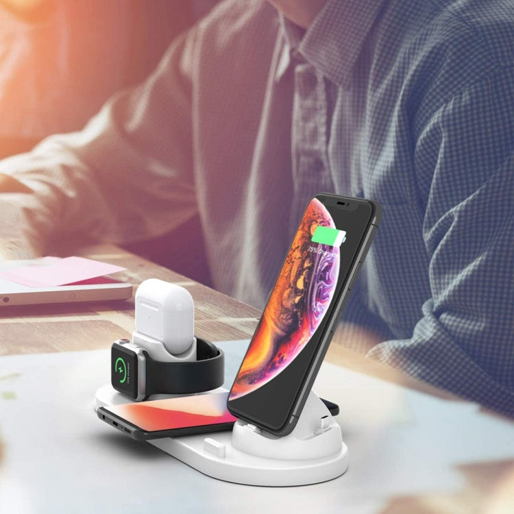 HQ-UD15-upgraded 6 in 1 Wireless Charger For iPhone, Apple Watch, AirPods and Other Android Phones