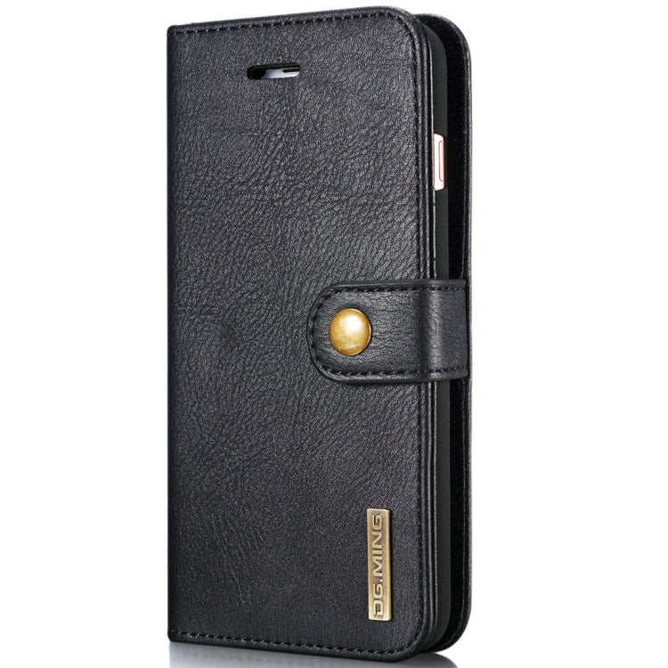 DG.MING for iPhone 8 Plus & iPhone 7 Plus Crazy Horse Texture Horizontal Flip Detachable Magnetic Protective Case with Holder & Card Slots & Wallet