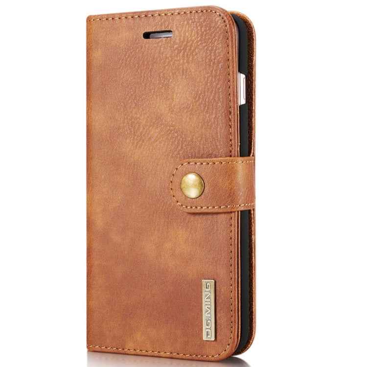 DG.MING for iPhone 8 Plus & iPhone 7 Plus Crazy Horse Texture Horizontal Flip Detachable Magnetic Protective Case with Holder & Card Slots & Wallet