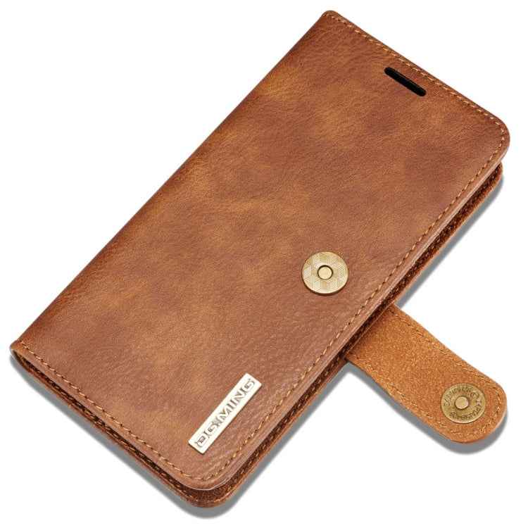 DG.MING for iPhone 8 Plus & iPhone 7 Plus Crazy Horse Texture Horizontal Flip Detachable Magnetic Protective Case with Holder & Card Slots & Wallet