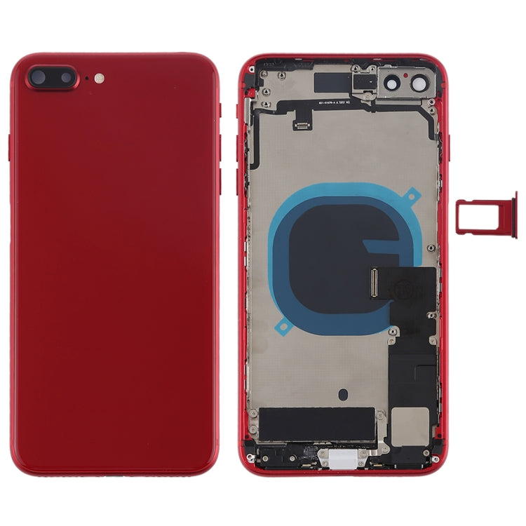 Battery Back Cover Assembly with Side Keys & Vibrator & Speaker Ringer Buzzer & Power Button + Volume Button Flex Cable & Card Tray for iPhone 8 Plus, For iPhone 8 Plus, For iPhone 8 Plus (Full Assembly)