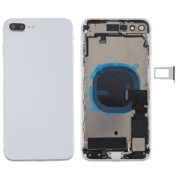 Battery Back Cover Assembly with Side Keys & Vibrator & Speaker Ringer Buzzer & Power Button + Volume Button Flex Cable & Card Tray for iPhone 8 Plus, For iPhone 8 Plus, For iPhone 8 Plus (Full Assembly)