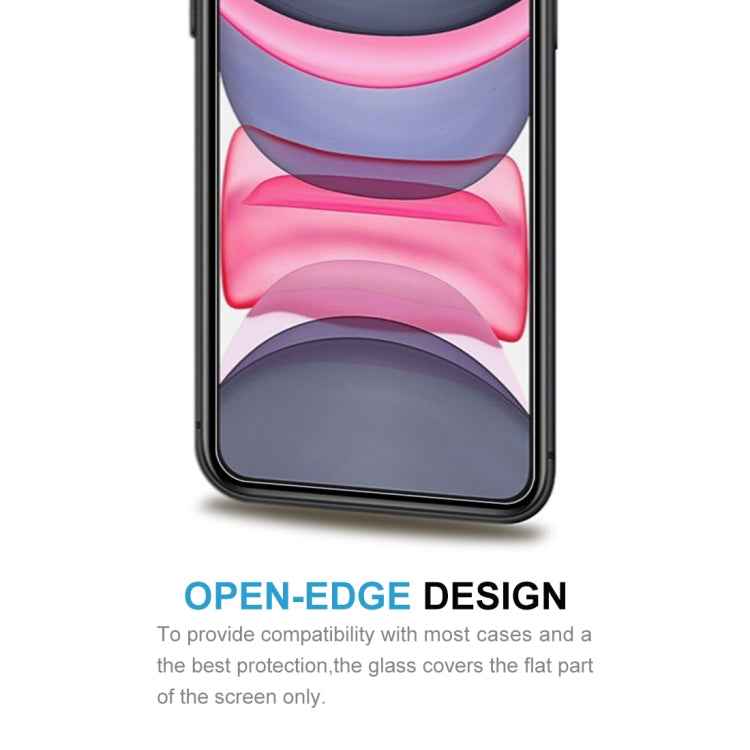 For iPhone 11 / XR 2pcs 0.26mm 9H 2.5D Tempered Glass Film