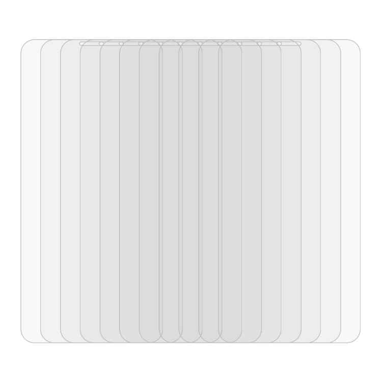 For iPhone 11 / XR 10pcs 0.26mm 9H 2.5D Tempered Glass Film