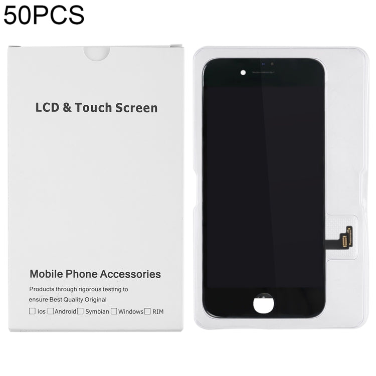 50 PCS Cardboard Packaging White Box for iPhone 8 Plus / 7 Plus LCD Screen, i8 Plus / i7 Plus Packaging Box - BSPART