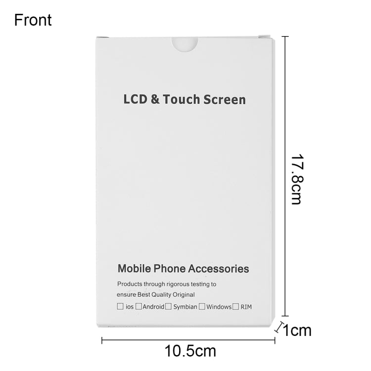 50 PCS Cardboard Packaging White Box for iPhone 8 Plus / 7 Plus LCD Screen, i8 Plus / i7 Plus Packaging Box - BSPART