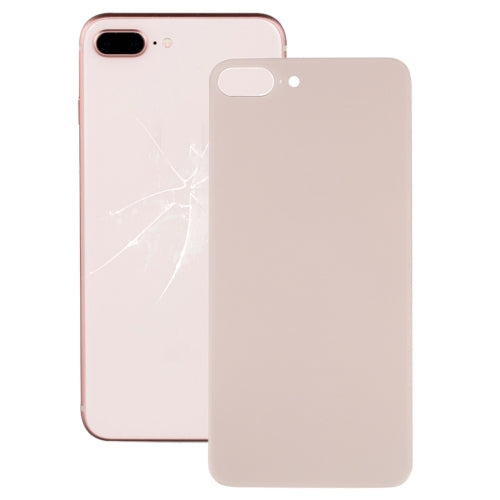 Easy Replacement Big Camera Hole Glass Back Battery Cover with Adhesive for iPhone 8 Plus