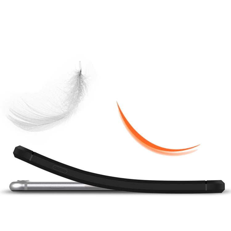 For iPhone 8 Plus Brushed Texture Fiber TPU Rugged Armor Protective Case