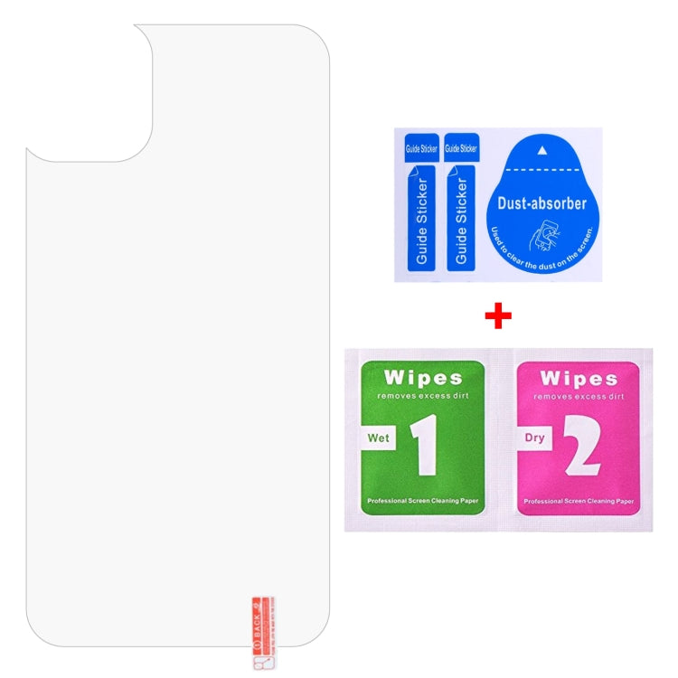 For iPhone 11 Pro Max 9H 2.5D Half - Screen Transparent Mobile Phone Tempered Glass Film Back Film, For iPhone 11 Pro Max (1 PC)