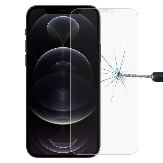 For iPhone 12 Pro Max 0.26mm 9H 2.5D Tempered Glass Film (Open Hole)