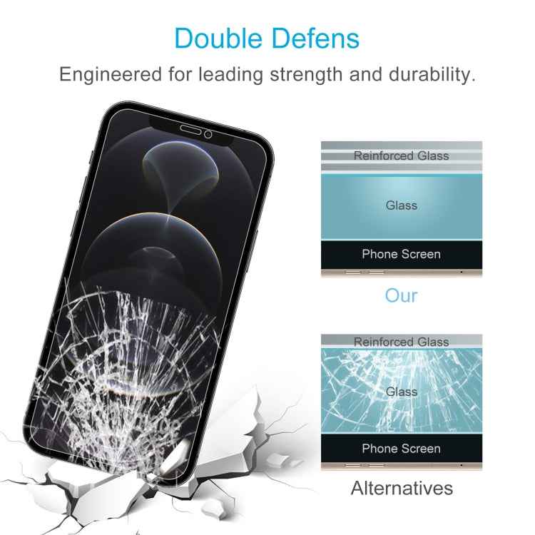 For iPhone 12 Pro Max 0.26mm 9H 2.5D Tempered Glass Film (Open Hole)