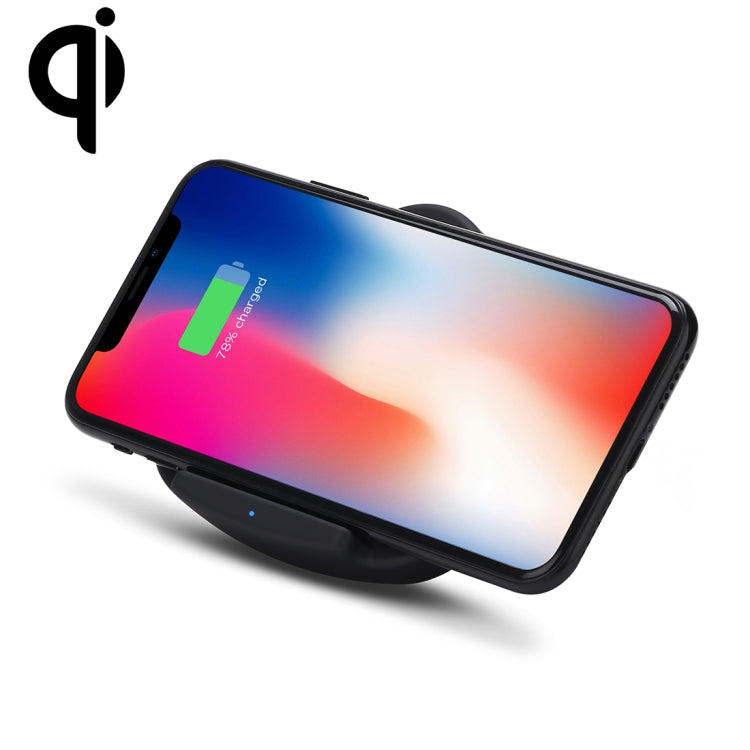 QK11 10W ABS + PC Fast Charging Qi Wireless Charger Pad, QK11 Blue, QK11 Black, QK11 Gold