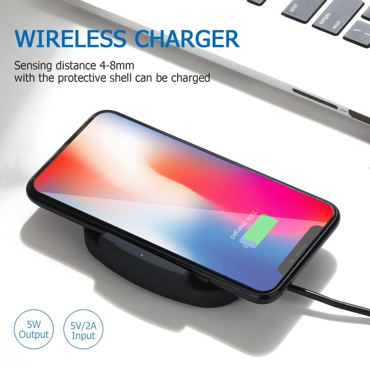 QK11 10W ABS + PC Fast Charging Qi Wireless Charger Pad, QK11 Blue, QK11 Black, QK11 Gold