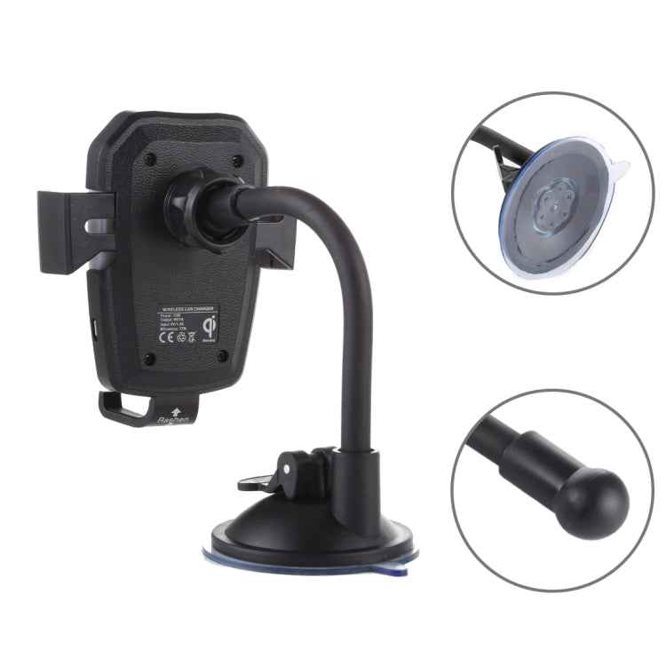 K81 10W QI Universal Rotating Gravity Induction Car Wireless Charging Mobile Phone Holder with Suction Cup